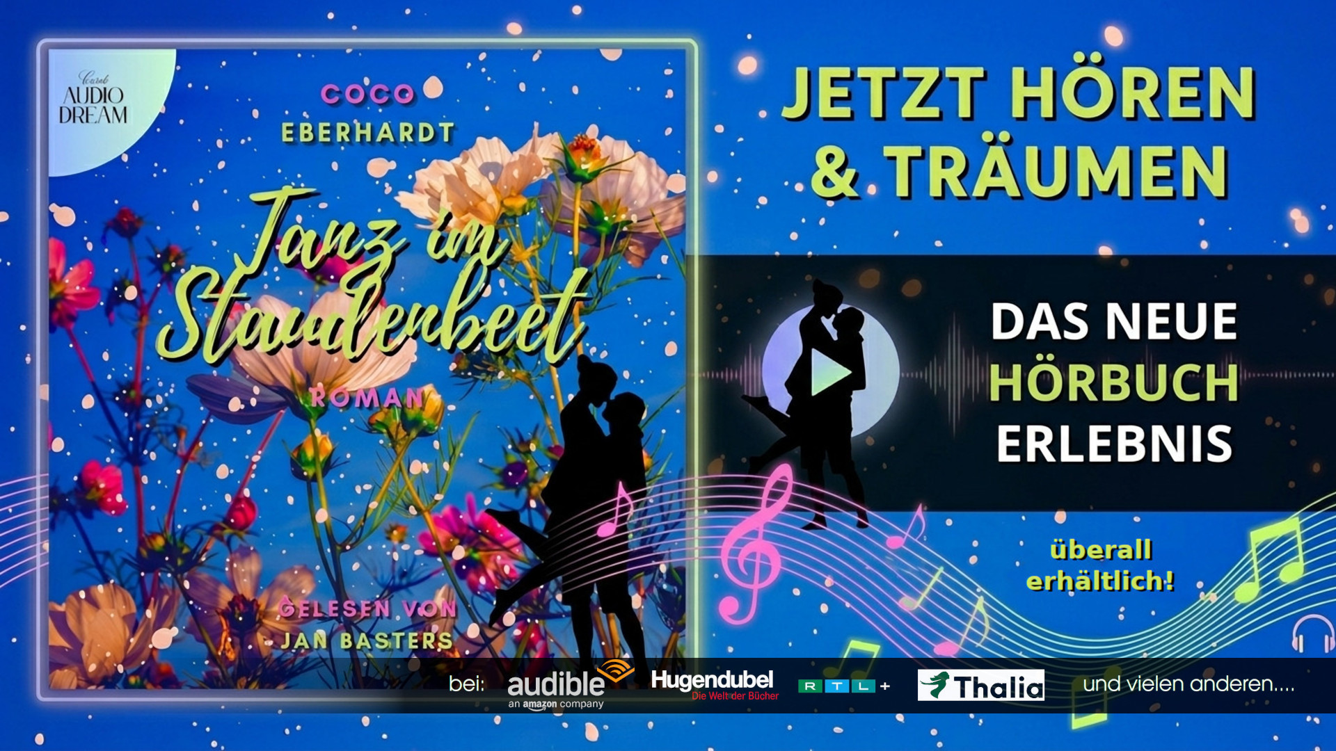 Tanz im Staudenbeet von Coco Eberhardt. Jetzt auch als Hörbuch gelesen von Jan Basters