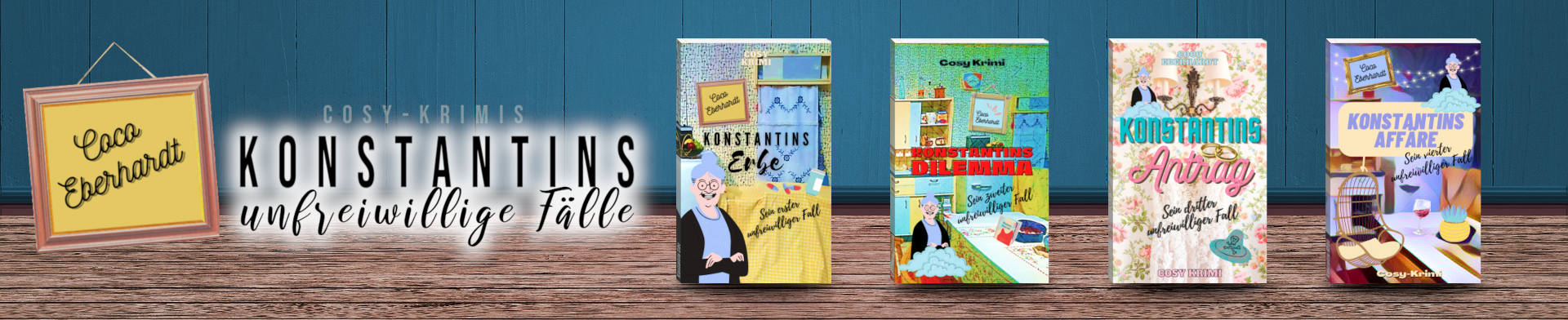 Konstantins infreiwillige Fälle - Eine Cosy-Krimireihe von Coco Eberhardt