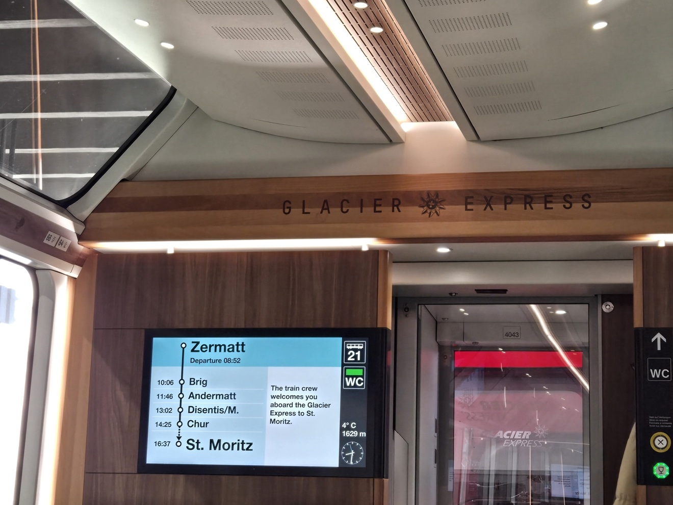 Fahrt mit dem Glacier Express