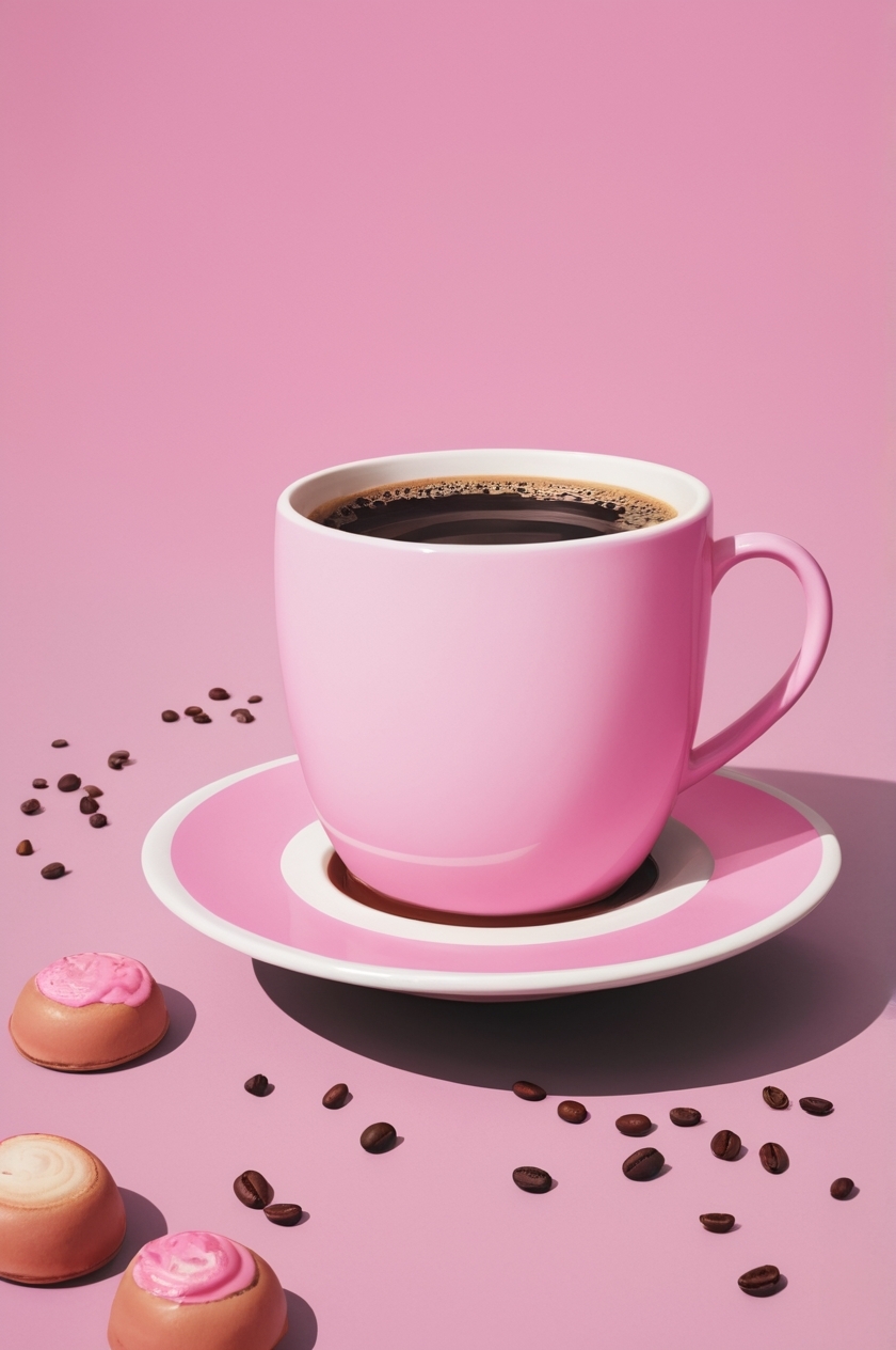 Ich liebe schwarzen KAFFEE & die Farbe PINK!  