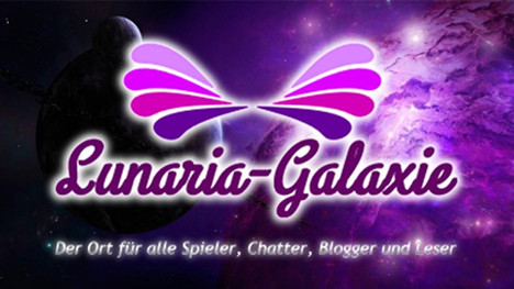 Großes Lunaria-Galaxie Banner in der Größe von 468 x 263 Pixel